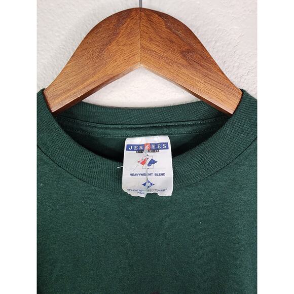 Vintage WWJD Shirt Tee What Would Jon Do Question Retro Casual Green 1990s M - Picture 3 of 6